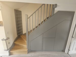 Renovation of the Stairs and New Storage under the Stairs Made To Measure