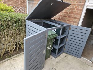Wooden Enclosure for Waste Bins